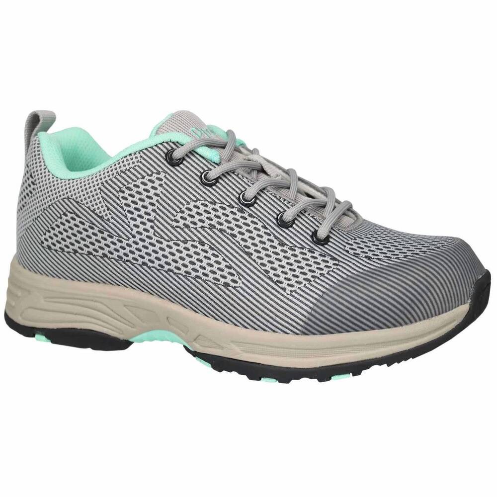 NEW PROPET women's cora hiking shoes in grey/mint